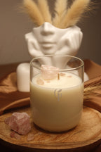 Vela Quartzo Rosa WHITE MUSK & ÂMBAR